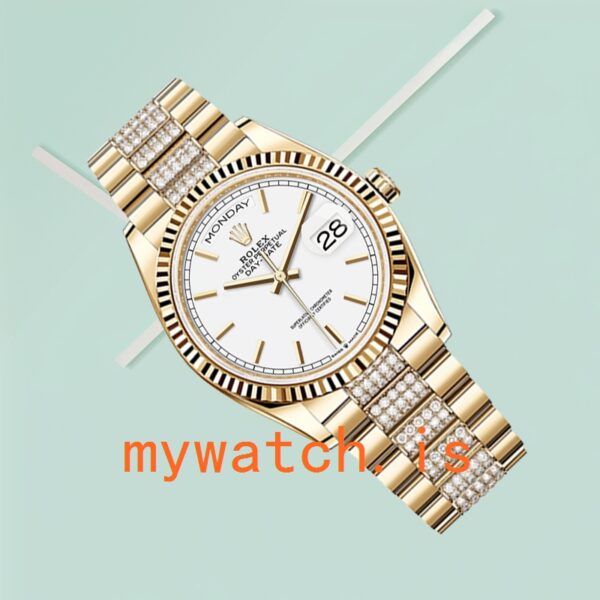 Rolex Day-Date Men’s 36mm m128238-0082 President Bracelet Gold-tone - Image 4