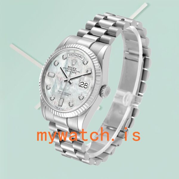 Rolex Day-Date m128239-0007 36mm Men’s Automatic Silver-tone - Image 2