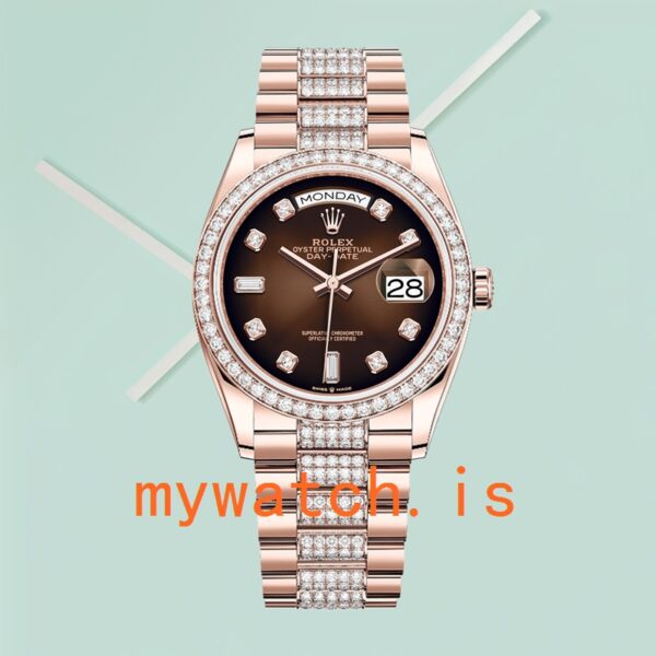 Rolex Day-Date Men’s 36mm m128345rbr-0041 Brown Dial - Image 2