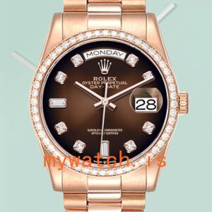 Rolex Day-Date 36mm Men’s m128345rbr-0040 President Bracelet Rose Gold-tone