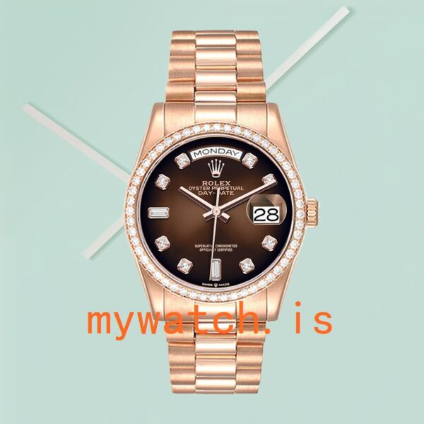 Rolex Day-Date 36mm Men’s m128345rbr-0040 President Bracelet Rose Gold-tone - Image 2