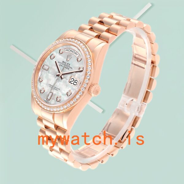 Rolex Day-Date Men’s 36mm m128345rbr-0028 Diamond Bezel - Image 2