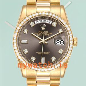 Rolex Day-Date 36mm Men’s m128348rbr-0005 Automatic Gold-tone