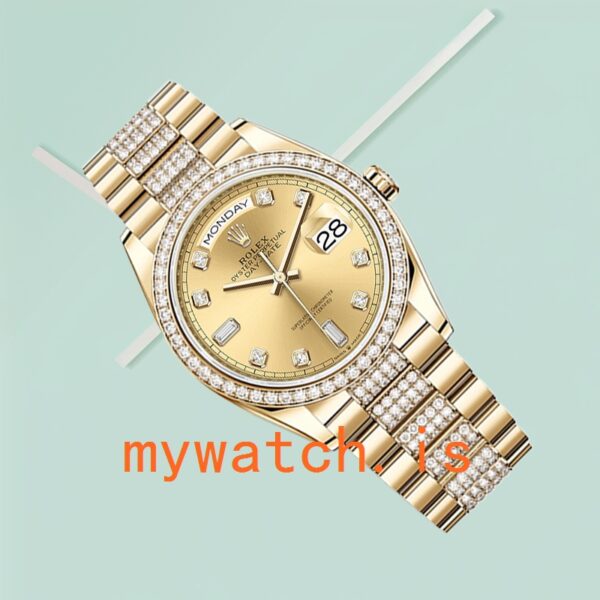 Rolex Day-Date Men’s 36mm m128348rbr-0010 Gold-tone President Bracelet - Image 5