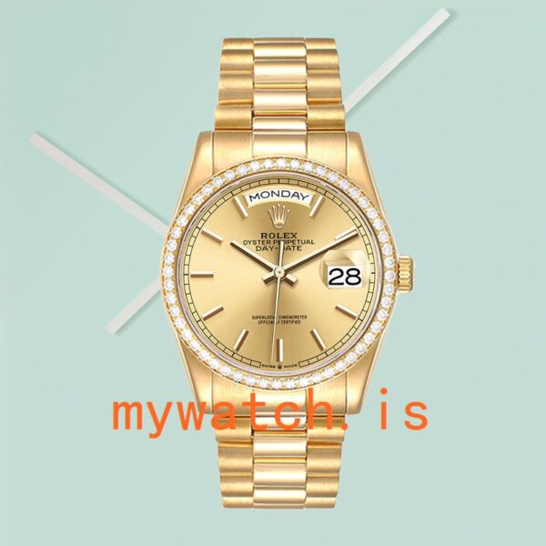 Rolex Day-Date m128348rbr-0026 Men’s 36mm Gold-tone - Image 2