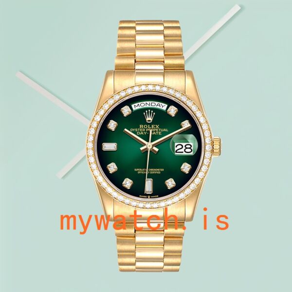 Rolex Day-Date 36mm m128348rbr-0035 Men’s Gold-tone Automatic - Image 2