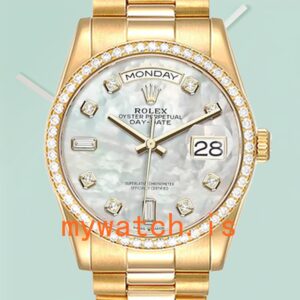 Rolex Day-Date Men’s m128348rbr-0017 36mm Gold-tone