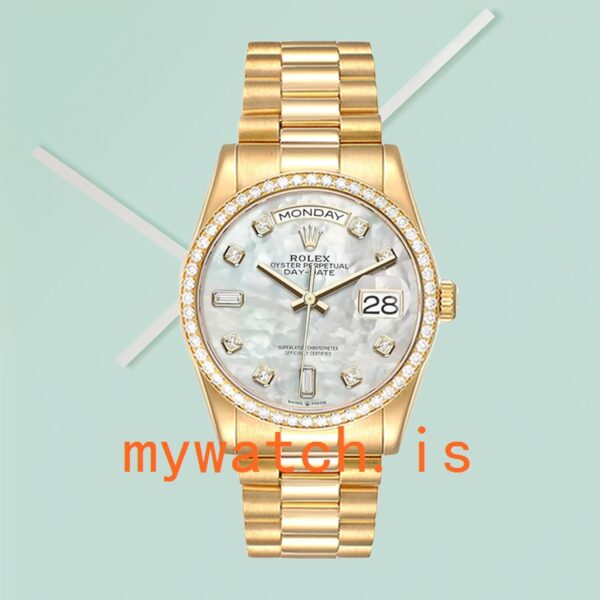 Rolex Day-Date Men’s m128348rbr-0017 36mm Gold-tone - Image 3