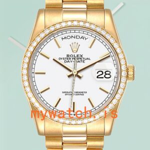 Rolex Day-Date Men’s 36mm m128348rbr-0047 Gold-tone Automatic