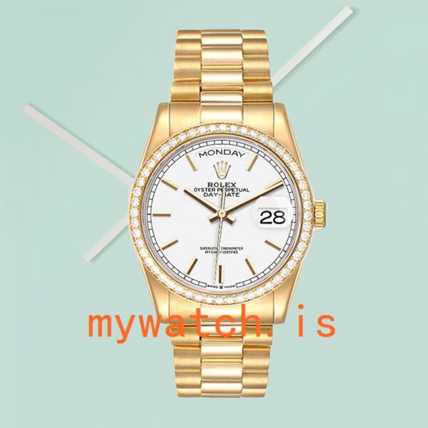 Rolex Day-Date Men’s 36mm m128348rbr-0047 Gold-tone Automatic - Image 2