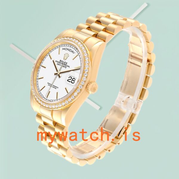 Rolex Day-Date Men’s 36mm m128348rbr-0047 Gold-tone Automatic - Image 4