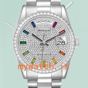 Rolex Day-Date Men’s m128349rbr-0006 36mm Diamond Paved Dial Automatic