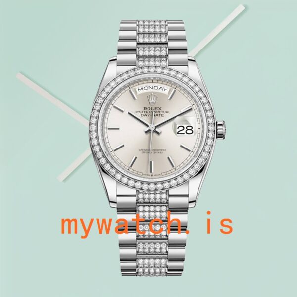 Rolex Day-Date 36mm m128349rbr-0013 Men’s Diamond Bezel Automatic - Image 2