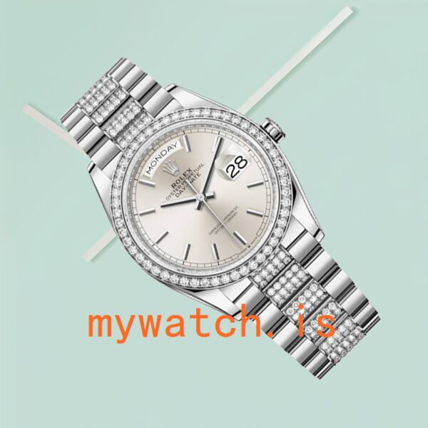 Rolex Day-Date 36mm m128349rbr-0013 Men’s Diamond Bezel Automatic - Image 4