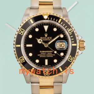 Rolex Submariner 116618LN-97208 Men’s 40mm Black Dial Gold-tone