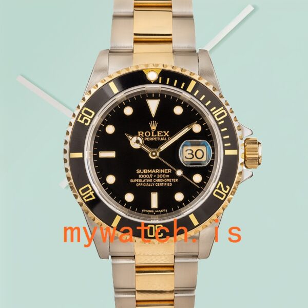 Rolex Submariner 116618LN-97208 Men’s 40mm Black Dial Gold-tone - Image 2