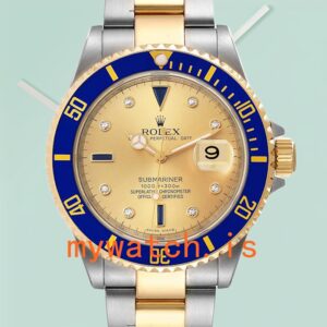 Rolex Submariner 16613 Men’s 40mm Champagne Dial Stainless Steel
