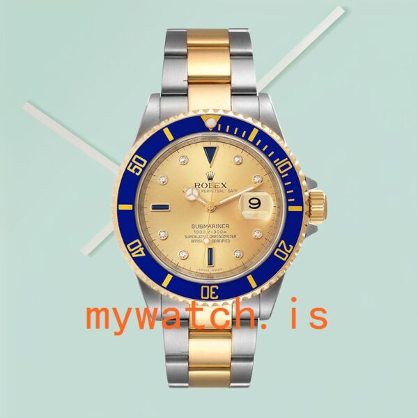Rolex Submariner 16613 Men’s 40mm Champagne Dial Stainless Steel - Image 2