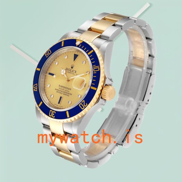 Rolex Submariner 16613 Men’s 40mm Champagne Dial Stainless Steel - Image 3