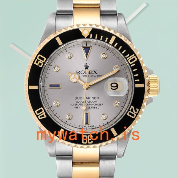 Rolex Submariner 40mm Men’s 16613 Grey Dial
