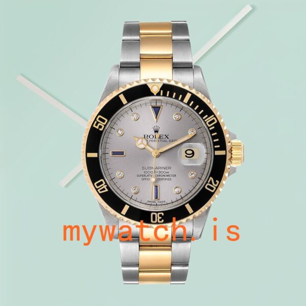 Rolex Submariner 40mm Men’s 16613 Grey Dial - Image 4