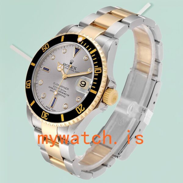 Rolex Submariner 40mm Men’s 16613 Grey Dial - Image 3