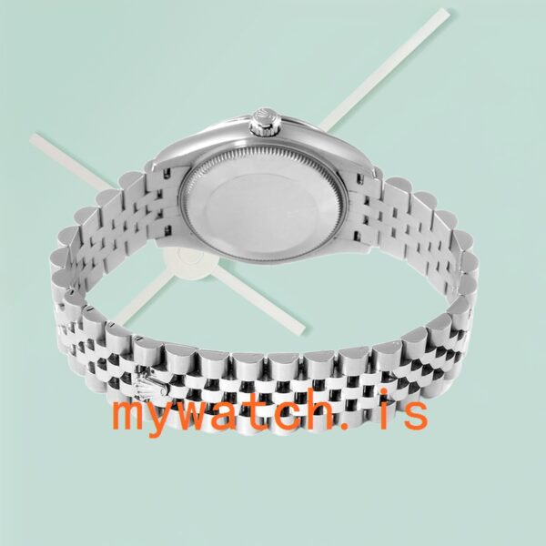 Rolex Datejust 31mm Unisex m178384-0003 Silver Dial Diamond Bezel - Image 3
