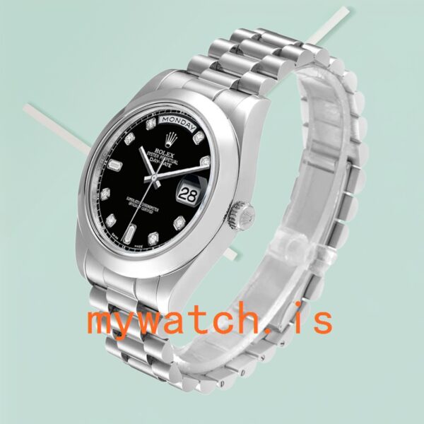 Rolex Day-Date 41mm 218206 Men’s Black Dial - Image 4