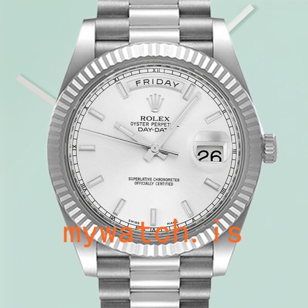 Rolex Day-Date Men’s 41mm 218239 Silver-tone
