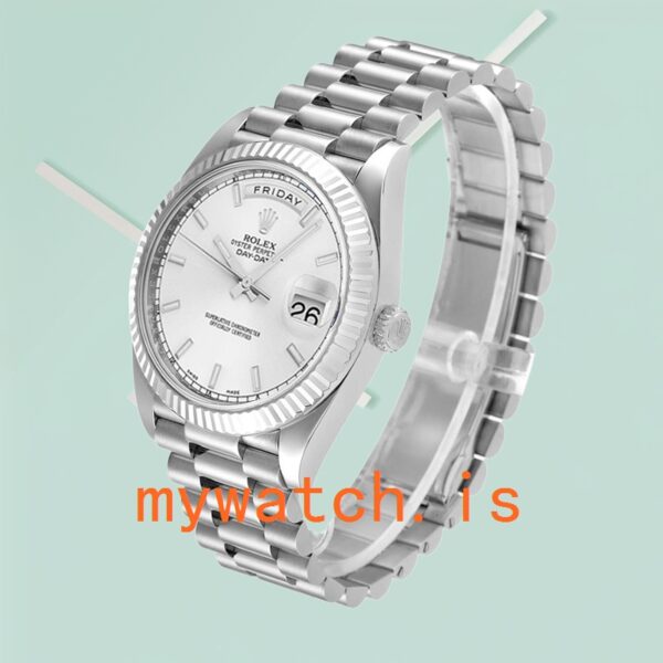 Rolex Day-Date Men’s 41mm 218239 Silver-tone - Image 4