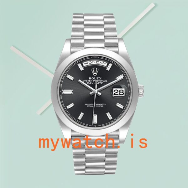 Rolex Day-Date 228206 Men’s 40mm Silver-tone - Image 2