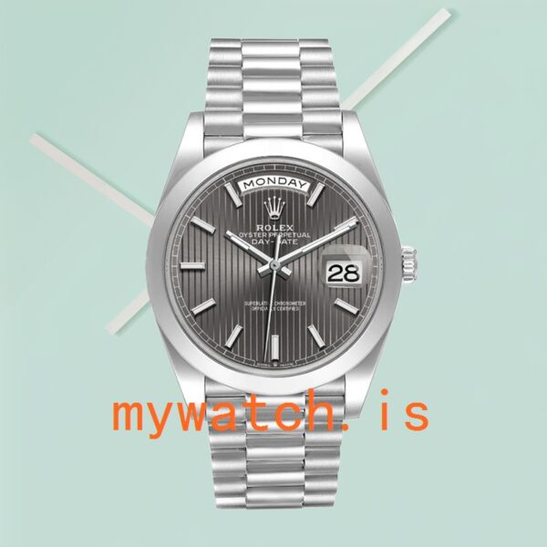 Rolex Day-Date m228206-0011 40mm Men’s Dark Rhodium Dial - Image 4