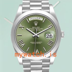 Rolex Day-Date Men’s m228206-0027 40mm Silver-tone Stainless Steel