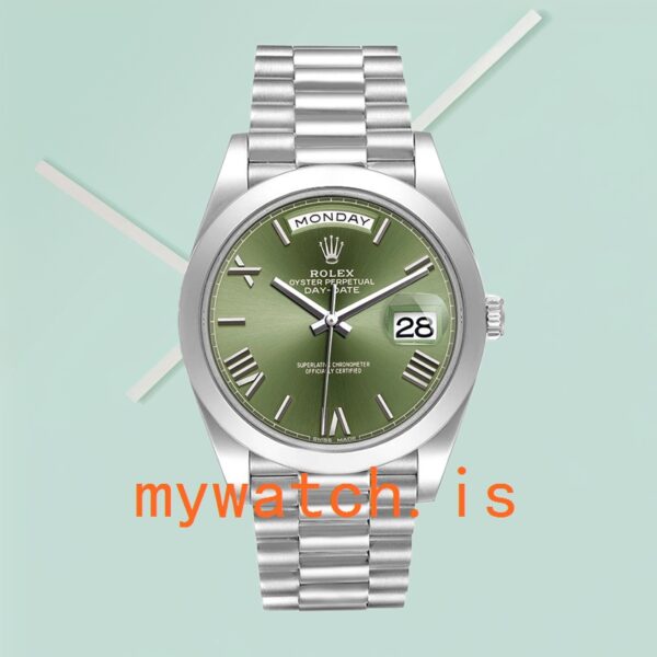 Rolex Day-Date Men’s m228206-0027 40mm Silver-tone Stainless Steel - Image 2