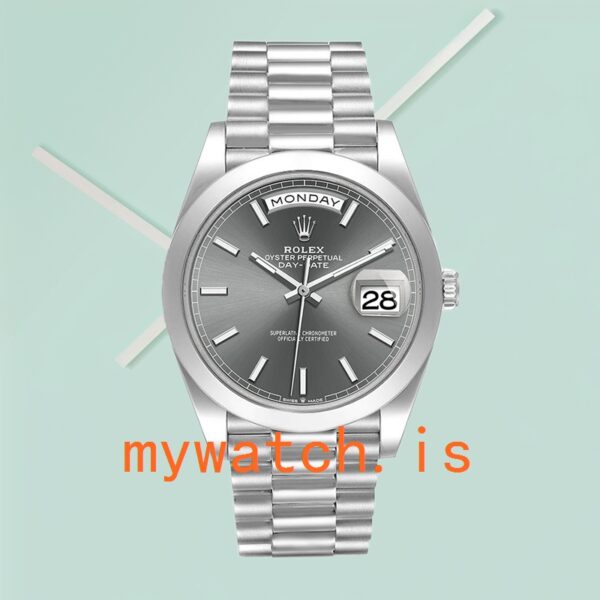 Rolex Day-Date Men’s 40mm m228206-0045 Silver-tone - Image 3