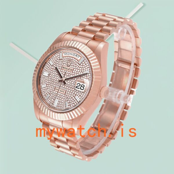 Rolex Day-Date m228235-0036 Men’s 40mm Diamond Paved Dial - Image 4