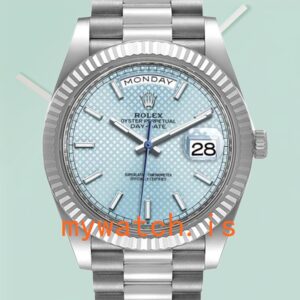Rolex Day-Date Men’s m228236-0005 40mm Silver-tone Stainless Steel