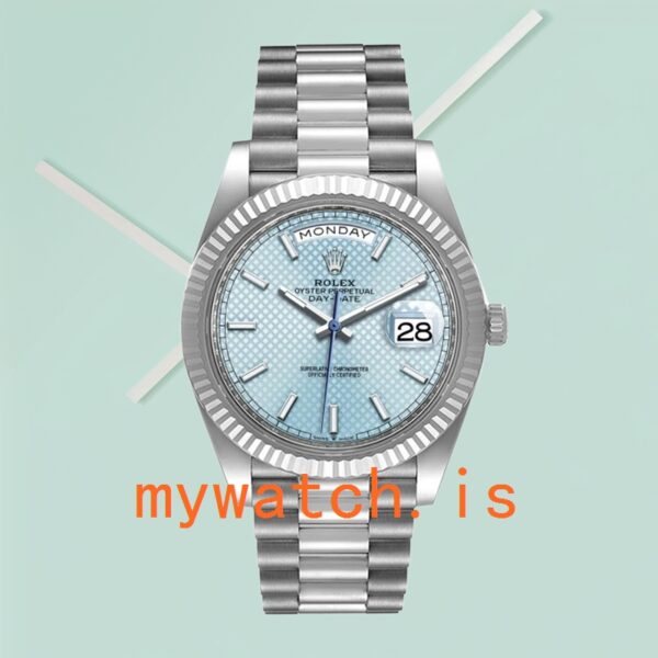 Rolex Day-Date Men’s m228236-0005 40mm Silver-tone Stainless Steel - Image 2
