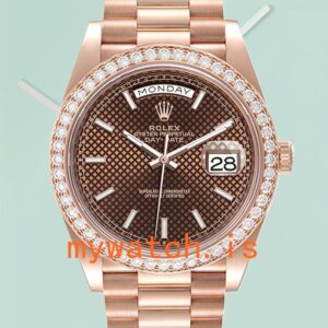 Rolex Day-Date 40mm m228345rbr-0005 Men’s Rose Gold-tone Automatic