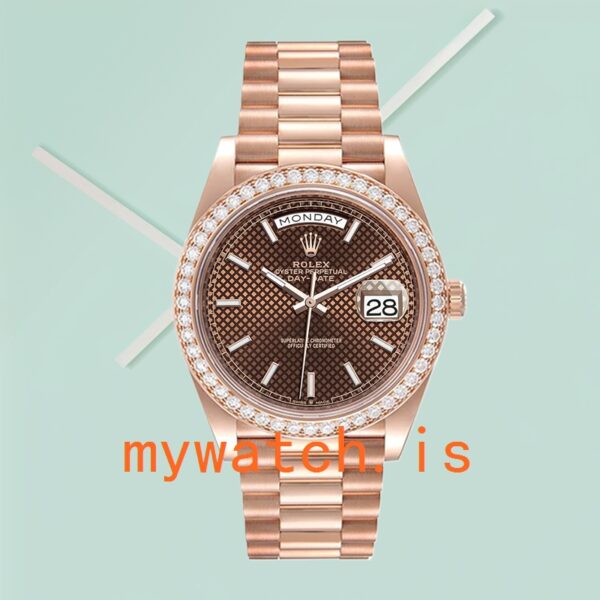 Rolex Day-Date 40mm m228345rbr-0005 Men’s Rose Gold-tone Automatic - Image 2