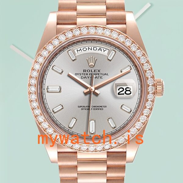 Rolex Day-Date 40mm m228345rbr-0007 Men’s Rose Gold-tone President Bracelet