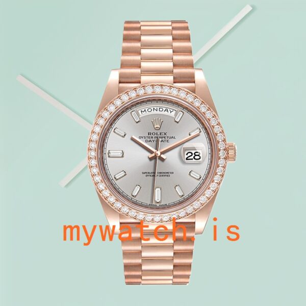 Rolex Day-Date 40mm m228345rbr-0007 Men’s Rose Gold-tone President Bracelet - Image 2