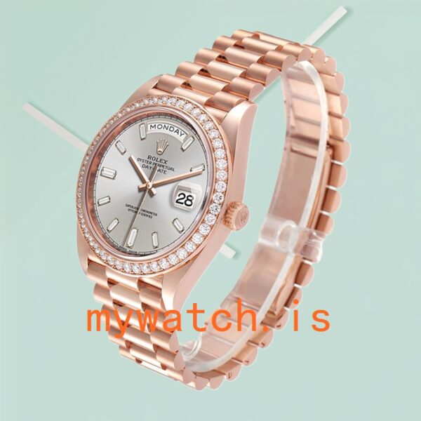 Rolex Day-Date 40mm m228345rbr-0007 Men’s Rose Gold-tone President Bracelet - Image 4