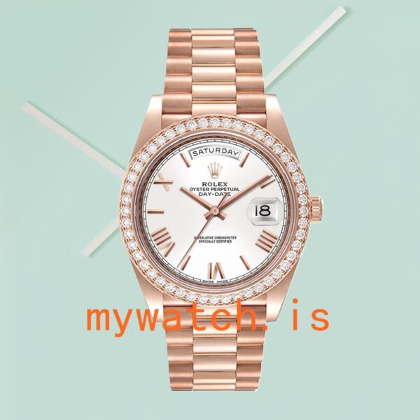 Rolex Day-Date Men’s 40mm m228345rbr-0012 White Dial - Image 2