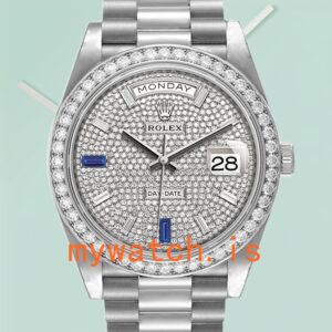 Rolex Day-Date m228349rbr-0036 40mm Men’s Automatic Diamond Bezel