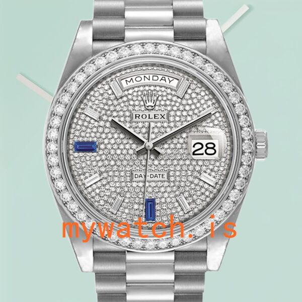 Rolex Day-Date m228349rbr-0036 40mm Men’s Automatic Diamond Bezel