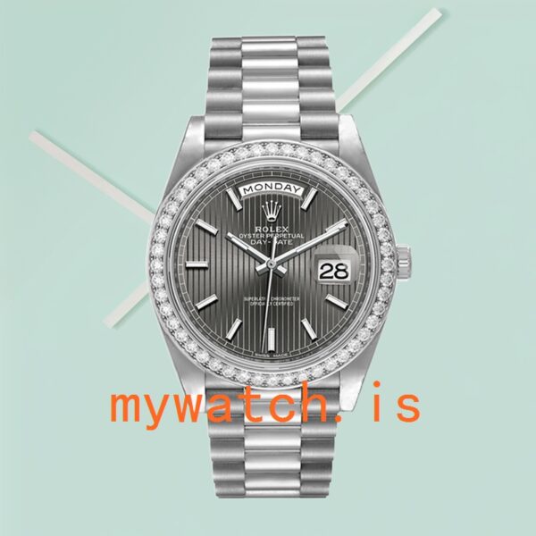 Rolex Day-Date Men’s 40mm 228349RBR-0008 Automatic Silver-tone - Image 2