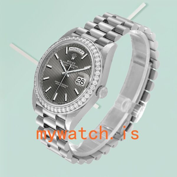 Rolex Day-Date Men’s 40mm 228349RBR-0008 Automatic Silver-tone - Image 3