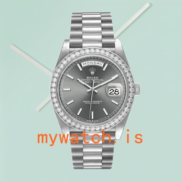 Rolex Day-Date Men’s 40mm m228349rbr-0041 Silver-tone - Image 2