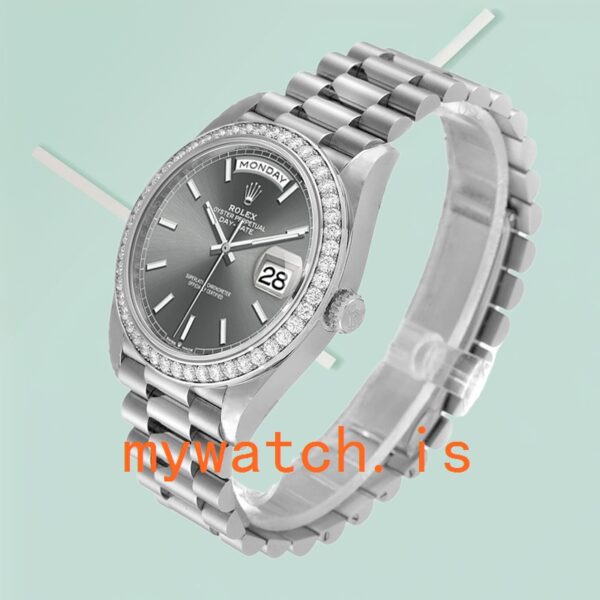 Rolex Day-Date Men’s 40mm m228349rbr-0041 Silver-tone - Image 4